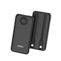 Power Bank Cargador Portatil Soul Carga Rápida 22.5W Con 1 Puerto USB C, 1 Puerto USB y 2 Cables Integrados USB-C y Lightining