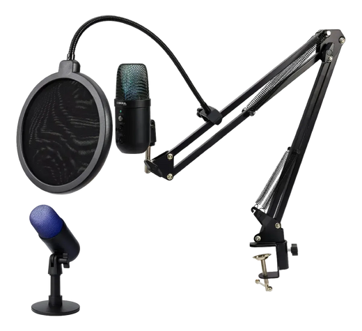 Micrófono Gamer RGB Soul XMIC 450 para Streaming y Gaming | Brazo + Base + Antipop Incluidos