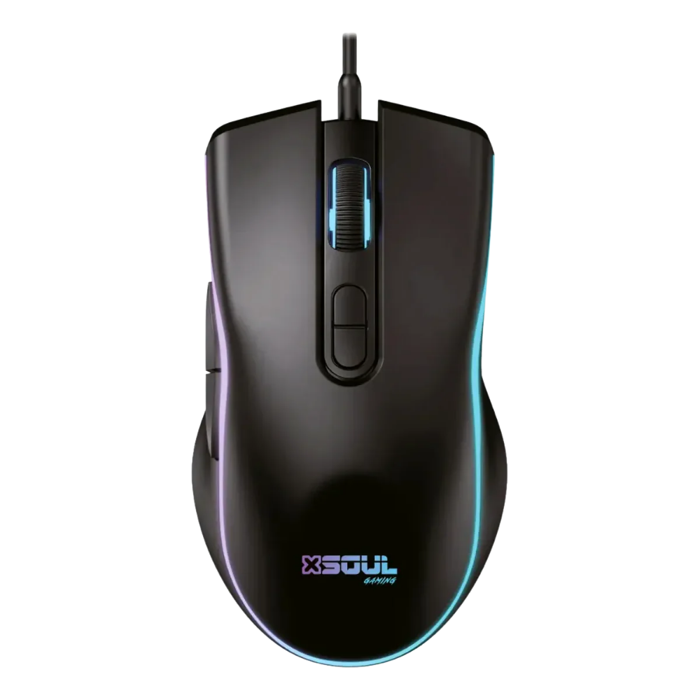 Mouse Gamer Soul XM600 RGB - 3600 DPI - Negro