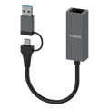 Adaptador de Red Ethernet USB C USB A RJ45 LAN 2 en 1