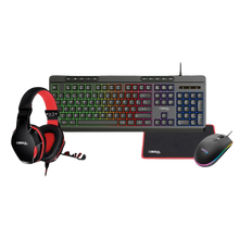 Kit Gamer Soul 4 En 1: Teclado + Mouse + Auricular + Mousepad Compatible con Pc Ps4 Ps5 Xbox
