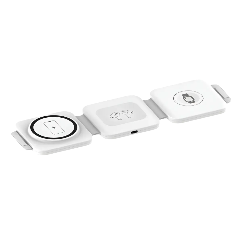 Cargador Inalámbrico Magnetic Base Triple Rápido Para iPhone