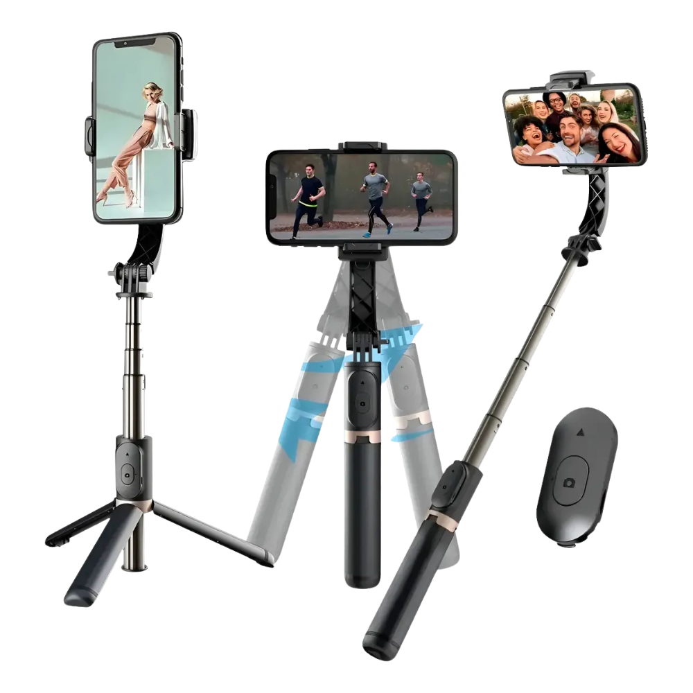 Estabilizador Gimbal Para Celular Trípode 4 en 1 Palo Selfie