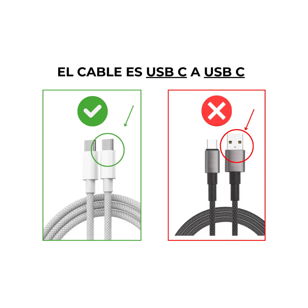 Cable USB-C Soul Classic 60W para Samsung y iPhone 15 - 1 Metro