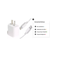 Kit Cargador Soul 20W + Cable USB-C para iPhone y Samsung