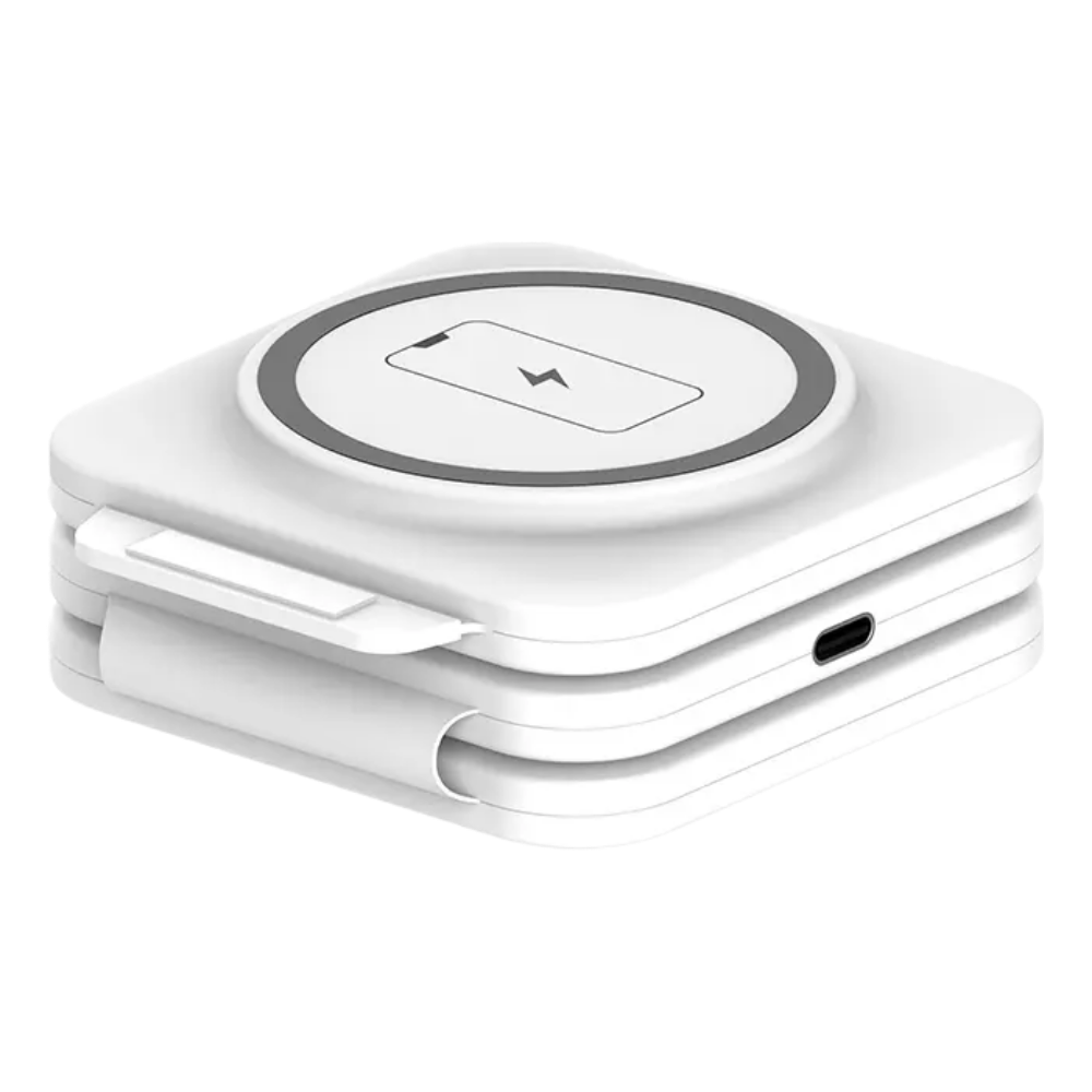 Cargador Inalámbrico Magnetic Base Triple Rápido Para iPhone