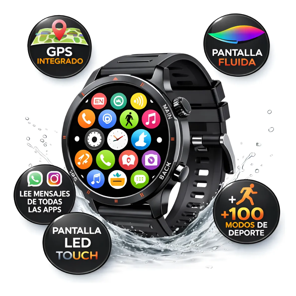 Reloj Inteligente Smartwatch Soul Hombre GPS Integrado EVO 1200