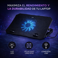 Base Refrigerante Soul Notebook Ventilador Cooler LED Gamer