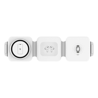 Cargador Inalámbrico Magnetic Base Triple Rápido Para iPhone