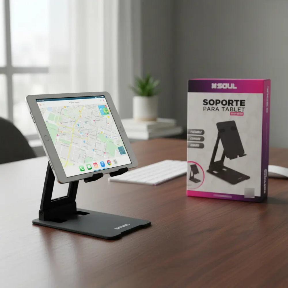 Soporte iPad Tablet Celular Plegable Regulable Escritorio