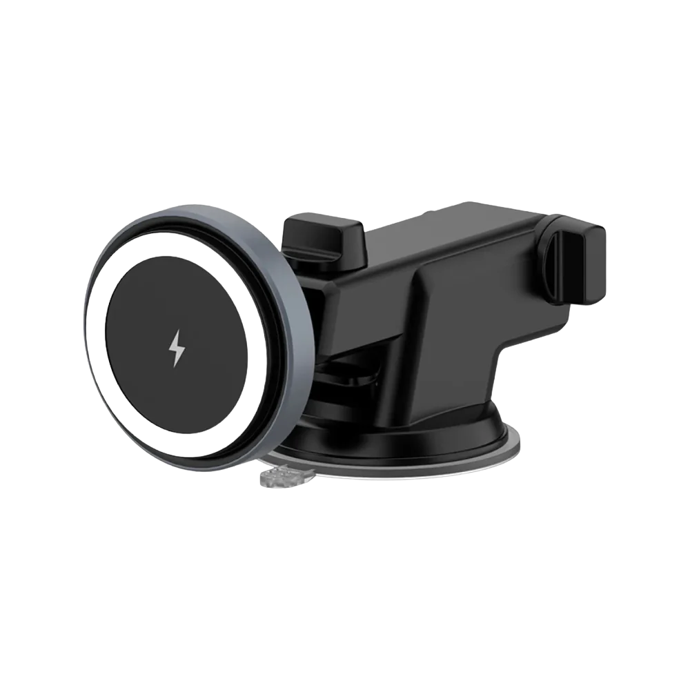 Soporte Magnético para Celular Auto Soul Q700 2 en 1 | Carga Inalámbrica 15W