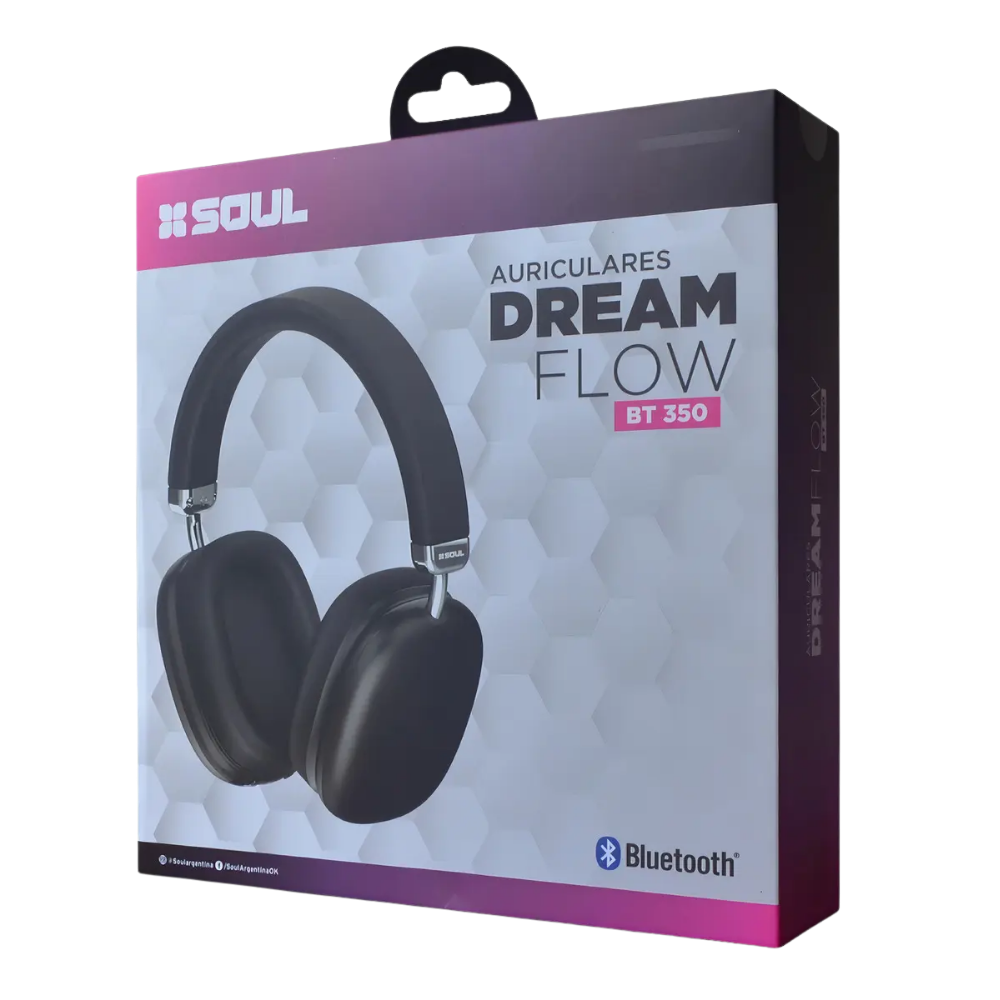 Auricular Inalámbricos Bluetooth Soul Vincha Manos Libres BT350 Negro