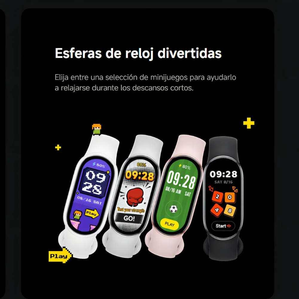 Smartband Xiaomi Mi Band 10 AMOLED - Negro