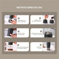 Cafetera Espresso Portátil NOAX | Cápsulas + Café Molido | 20 Bar, Recargable USB-C