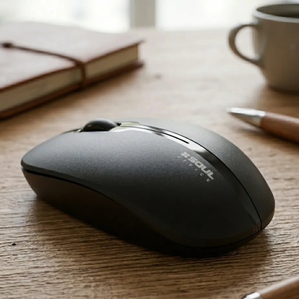 Mouse Inalámbrico Soul Bluetooth y Wireless USB 1600 DPI