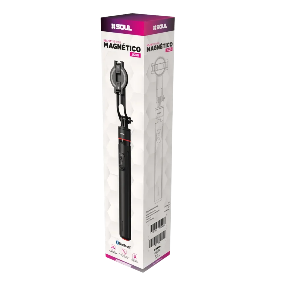 Trípode Soporte Celular Bluetooth Soul J500 Magnético 180m