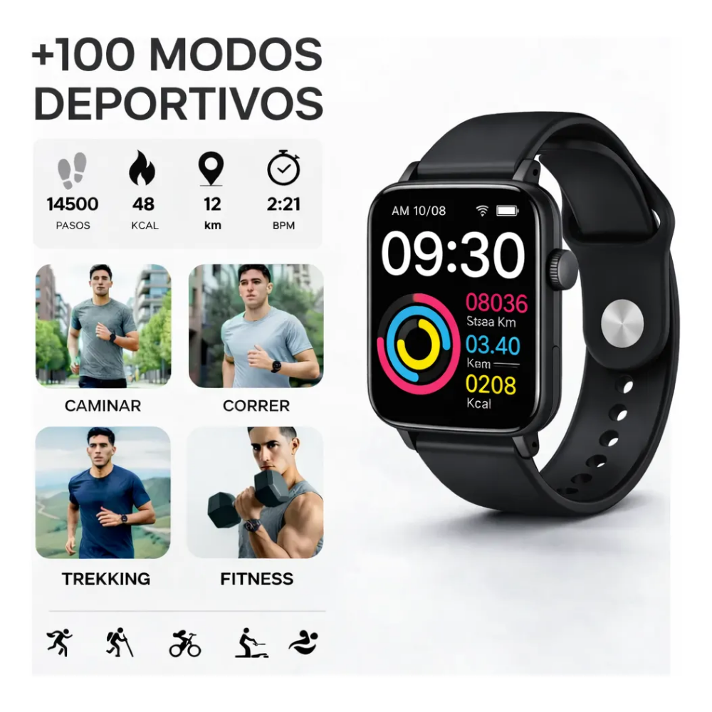 Reloj Inteligente Smartwatch Soul Hombre GPS Integrado EVO 1100