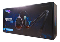 Micrófono Gamer RGB Soul XMIC 450 para Streaming y Gaming | Brazo + Base + Antipop Incluidos