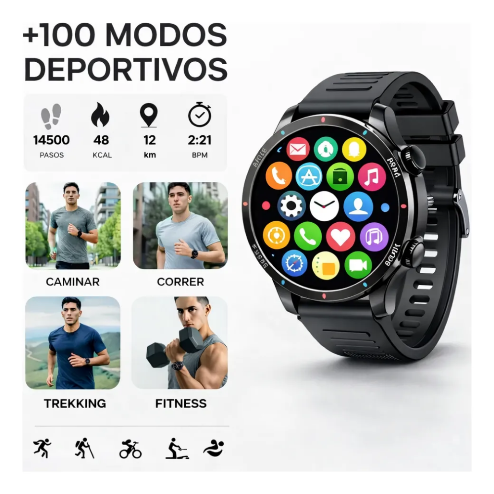 Reloj Inteligente Smartwatch Soul Hombre GPS Integrado EVO 1200