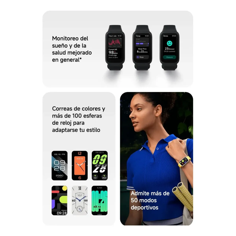 Smart Band Xiaomi 9 Active Smart Watch Reloj Hombre