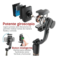 Estabilizador Gimbal Para Celular Trípode 4 en 1 Palo Selfie