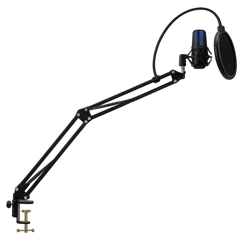 Micrófono Gamer RGB Soul XMIC 450 para Streaming y Gaming | Brazo + Base + Antipop Incluidos