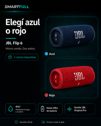 Parlante Bluetooth JBL Flip 6 IP67 Waterproof - 30W