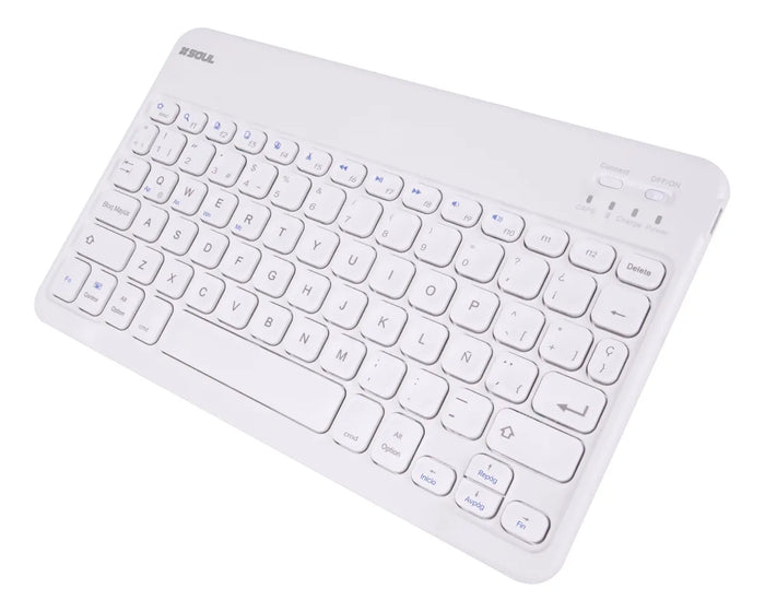 Teclado Bluetooth Soul KBT01 Slim para Android, iOS y Windows - Blanco