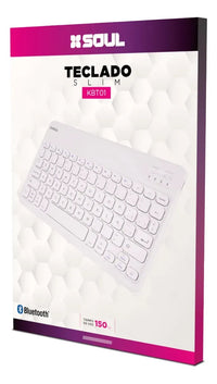 Teclado Bluetooth Soul KBT01 Slim para Android, iOS y Windows - Blanco