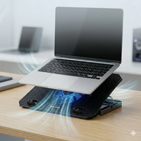 Base Cooler Notebook Soul OB 100 USB con Luz LED 1000 RPM