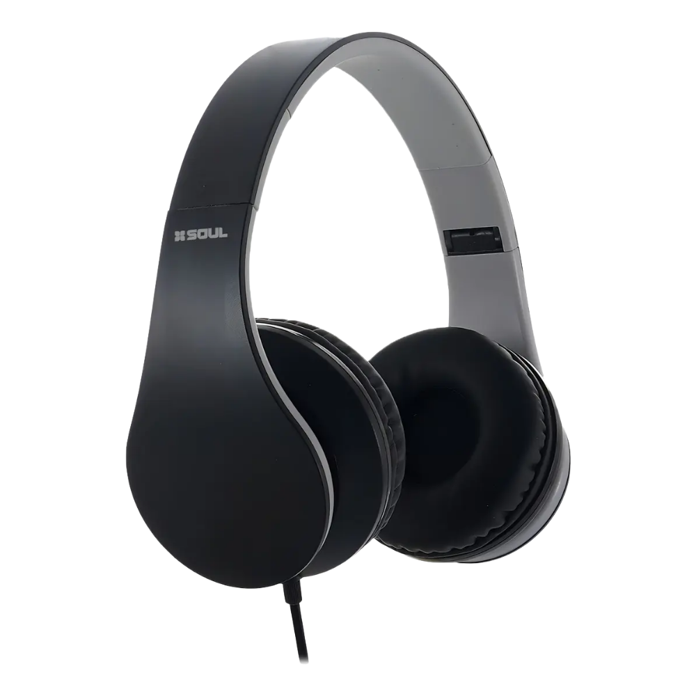Auricular Soul Vincha Con Cable L600 Sonic Shock Color Negro