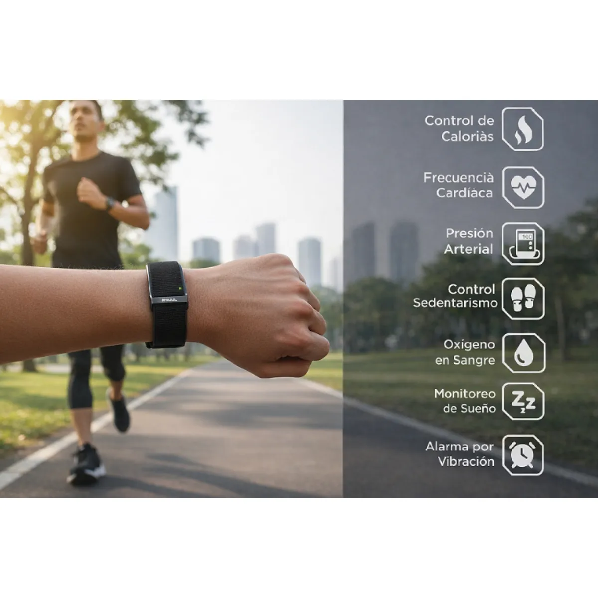 Smartband Soul Health H1 Pulsera Inteligente Ritmo Cardíaco Sueño