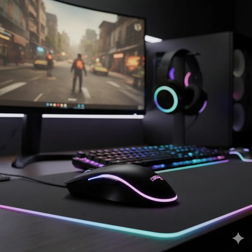 Mouse Gamer Soul XM600 RGB - 3600 DPI - Negro