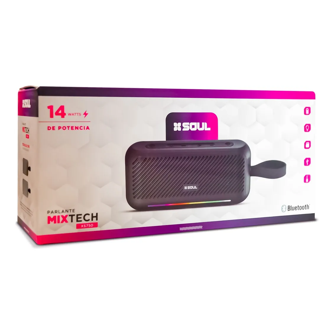 Parlante Bluetooth Soul XS750 Mix Tech 15W - Negro